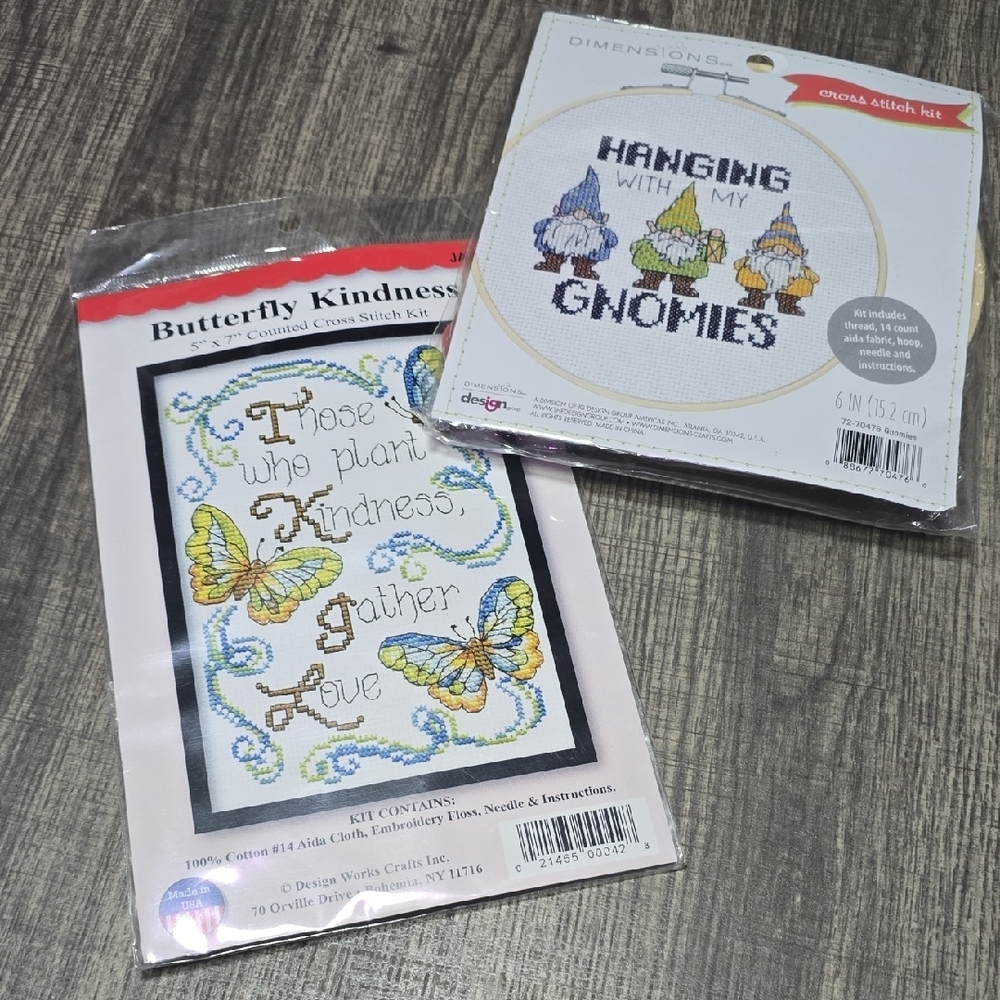 2 Pack Cross Stitch Kits - Picture 1 of 1